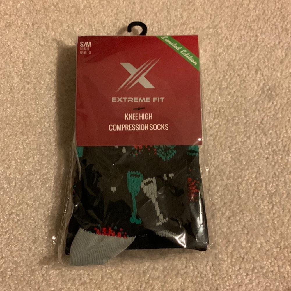 Holiday compression socks S/M